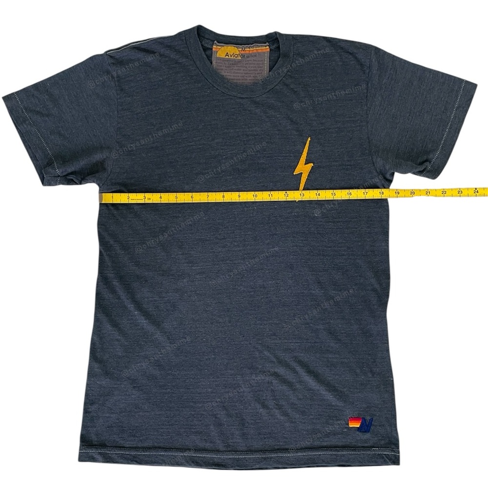 ⚡️AVIATOR NATION • BOLT TEE - Charcoal Grey - Picture 4 of 11